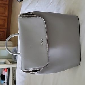 DKNY Silver Top Handle & Backpack Bag